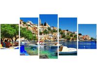 70CM 150CM OBRAZ 5 ELEM WAKACJE WYSPIE SIMI ŚCIENNY