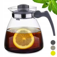 DZBANEK ŻAROODPORNY EWA 2,1L Termisil SZKLANY NA HERBATĘ KAWĘ Z POKRYWKĄ