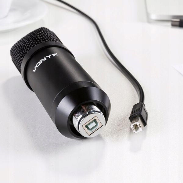 Mikrofon pojemnościowy USB STUDYJNY TRIPOD stołowy podcast YOUTUBE zdjęcie 14