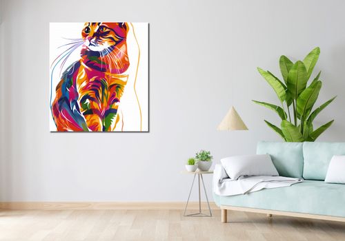 Obraz 90x100cm Nasycony Kot na Arena.pl