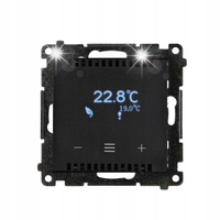 TERMOSTAT PROGRAMOWALNY Z WYŚW. WIFI SIMON 55 GO TETD2W.01/149 CZARNY MAT