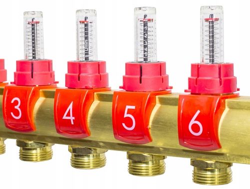 ROZDZIELACZ OGRZEWANIA PODŁOGOWEGO PODŁOGÓWKI 10 OBWODÓW SEKCJI MOSIĘŻNY na Arena.pl