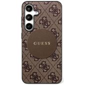 Etui Guess 4G Round Patch Classic Logo MagSafe do Samsung Galaxy S25 Plus