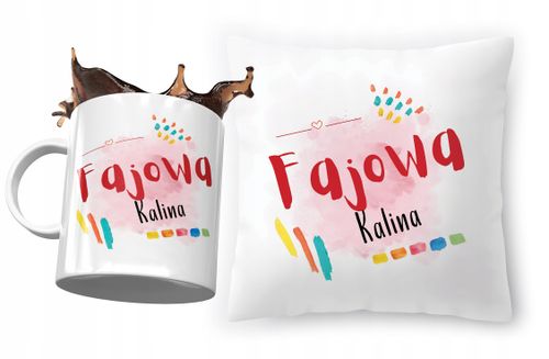 Zestaw Dla Kaliny Poduszka + Kubek Na Prezent Z Nadrukiem Ze Zdjęciem na Arena.pl