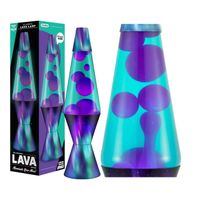 Lampka Nocna Lampa Wodna Relaksująca Z Woskiem Lawa Lava Na Biurko Fioletow