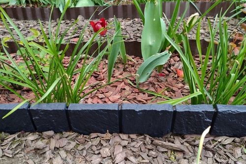 390 cm Piękna PALISADA OGRODOWA Szeroki Rant STEIN Kamień Łupany na Arena.pl