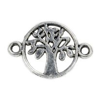 Zawieszka łącznik DRZEWO 13x17mm platyna 1szt.