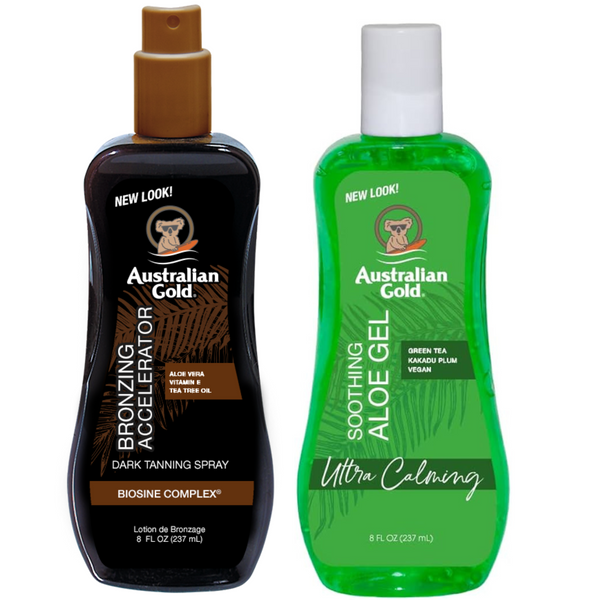 Australian Gold Dark Tanning Accelerator Spray Gel + Aloe Po Opalaniu zdjęcie 1