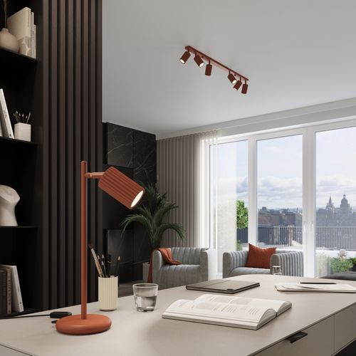 Plafon KARBON 6L ochra czerwona na Arena.pl