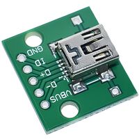 Adapter gniazda Mini USB na PCB do lutowania