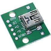 Adapter gniazda Mini USB na PCB do lutowania