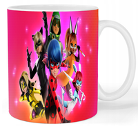 Kubek ceramiczny Biedronka i Czarny Kot - Miraculous