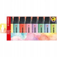 Zakreślacze Stabilo Boss Komplet 8 szt Pastelowe