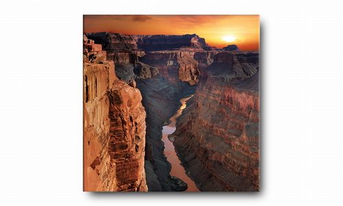 OBRAZ NA PŁÓTNIE 042 Kanion 40x40cm na Arena.pl