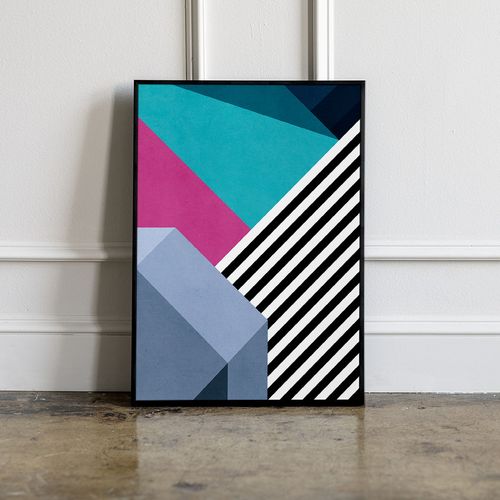 Plakat geometryczny ściana graffiti 40x50 cm na Arena.pl