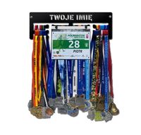 Wieszak na medale i numery startowe twoje imię dowolny tekst 423.1