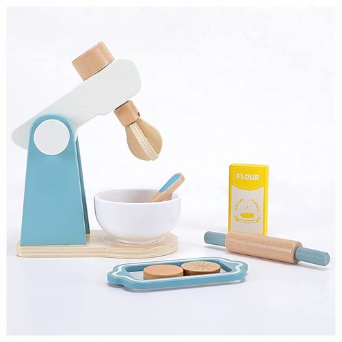 Zabawka Edukacyjna DREWNIANY MIKSER BLENDER ROBOT KUCHENNY DLA DZIECI 3+ na Arena.pl