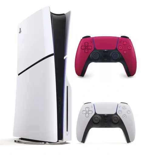 Konsola PlayStation 5 - D chassis CFI-2016 + Biały i Czerwony pad zdjęcie 1