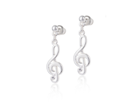 Kolczyki klucz wiolinowy z kolekcji Basic Chain Aria Martelle