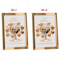 Laurka 3D i złote Prezent na Walentynki Laurka z personalizacją i zdjęciem