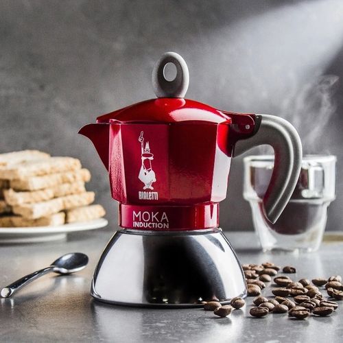Kawiarka Bialetti New Moka Induction 6tz czerwona na Arena.pl