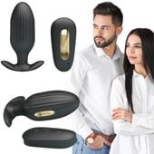 Elektrostymulacja Korek Plug Analny Wibrujący 9Cm