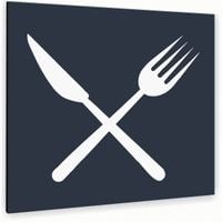 Tabliczka DIBOND JADALNIA STOŁÓWKA Tablica ATRACYTOWA nierdzewna PIKTOGRAM