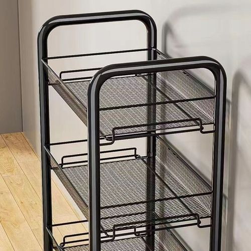 MOBILNY REGAŁ KUCHENNY ŁAZIENKOWY STOLIK NA KÓŁKACH METALOWY WÓZEK 4 na Arena.pl