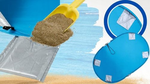 NAMIOT PLAŻOWY SAMOROZKŁADAJĄCY FILTR UV PARAWAN pop up ochrona na słońce na Arena.pl