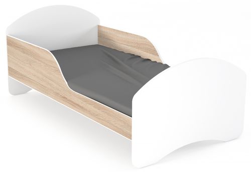 Łóżko dziecięce LEO2 160x80 biało-sonoma na Arena.pl