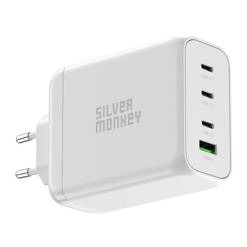Mocna ładowarka GaN 200W 3xUSB-C PD USB-A QC 3.0 biała na Arena.pl
