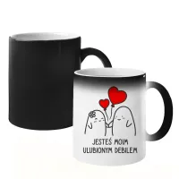 Jesteś moim ulubionym debilem - magiczny kubek Walentynki prezent dla par