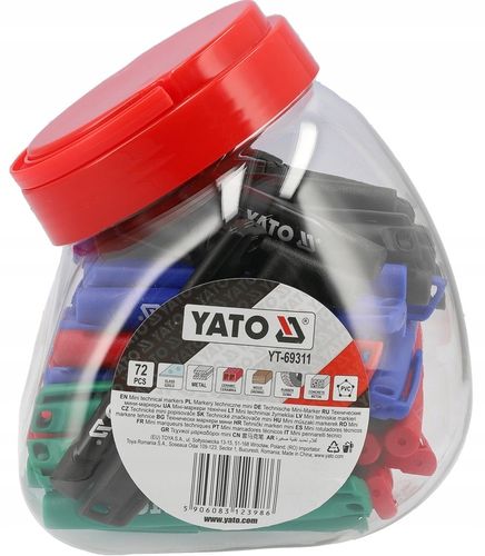 YATO MARKERY TECHNICZNE MINI opak.72szt. na Arena.pl