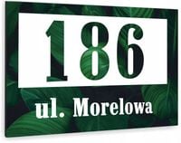Tabliczka ADRESOWA ALUMINIOWA Tablica NUMER DOMU