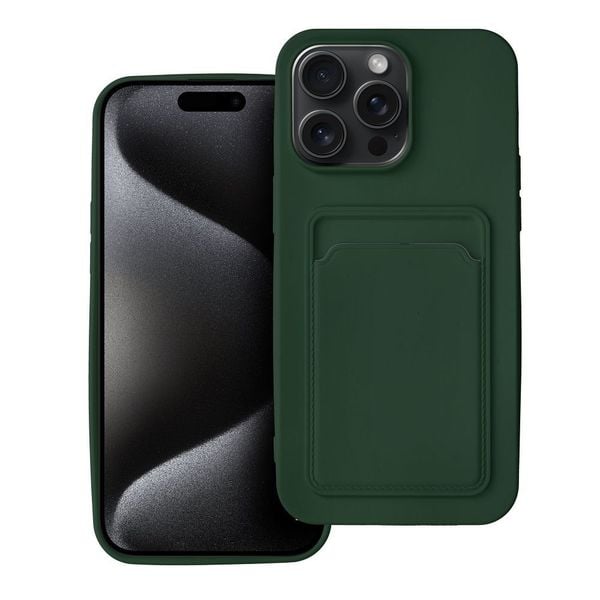 Futerał CARD CASE do IPHONE 15 Pro Max zielony zdjęcie 1