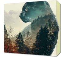 Obraz 40x40cm Koci Duch Lasu