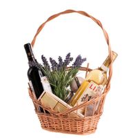 Wiklinowy kosz prezentowy kosz na owoce z rączką w 3 rozmiarach uniwersalny