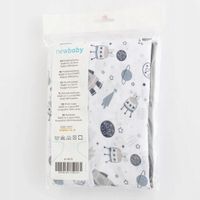 2X New Baby zestaw pieluszek muślinowych 3szt 60x80cm Kosmos szary