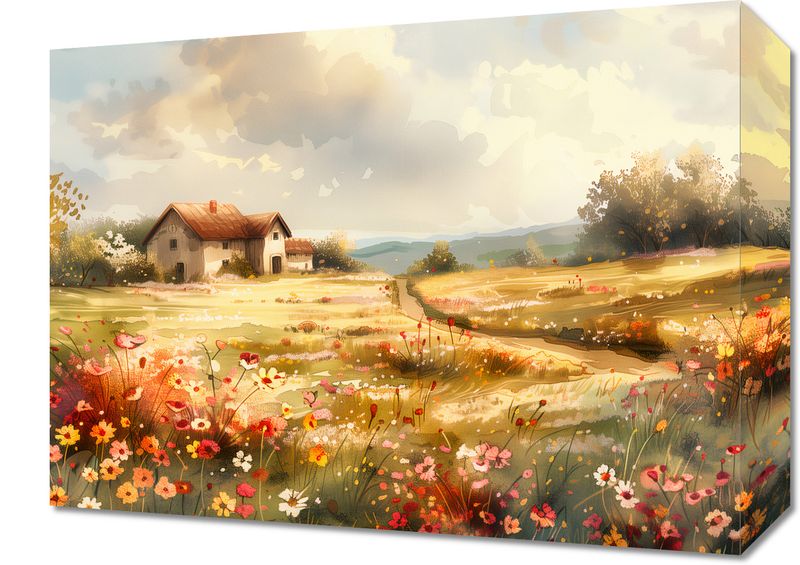 Obraz 40x30cm Sielski Domek zdjęcie 1