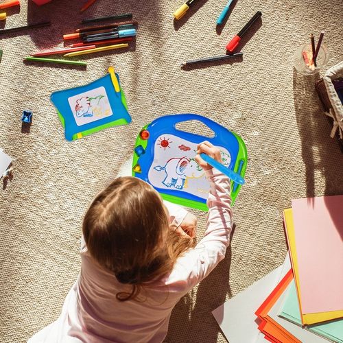 ZNIKOPIS TABLICA MAGNETYCZNA KOLOROWA DO MALOWANIA ZNIKOPIS STEMPELKI na Arena.pl