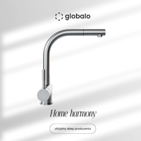 Bateria kuchenna z wyciąganą wylewką GLOBALO Lobio Inox 1.1