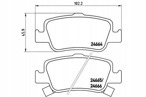 BREMBO KLOCKI HAMULCOWE TYŁ TOYOTA COROLLA E15 E18 P83080 na Arena.pl