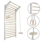 drabinka gimnastyczna Kinder Wood biały-drewno EU