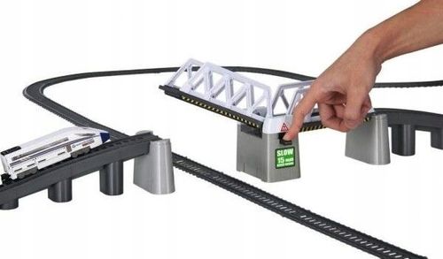 KOLEJKA ELEKTRYCZNA XXL Pociąg na baterie Most Tunele Zestaw TORY 9 metrów na Arena.pl