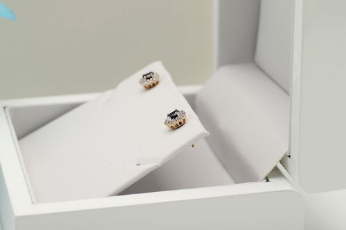 Złote kolczyki KXD0611 - Diament na Arena.pl