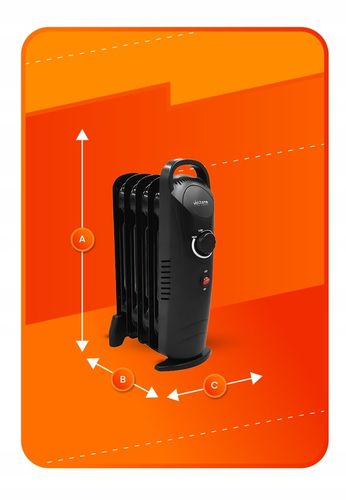 GRZEJNIK ELEKTRYCZNY 500 WATT OLEJOWY 5 ŻEBEREK TERMOSTAT ŻEBERKOWY OLEJAK na Arena.pl