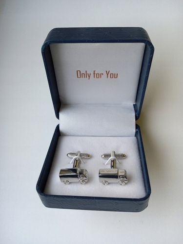 Pozłacane spinki do mankietów EXC Ciężarówka TIR dla Kierowcy Logistyka na Arena.pl