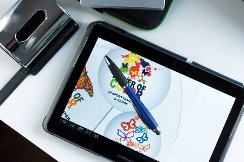 Długopis SWAY TOUCH, niebieski zdjęcie 2