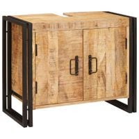 Szafka pod umywalkę 71 x 33 x 58 cm Lite drewno mango i żelazo