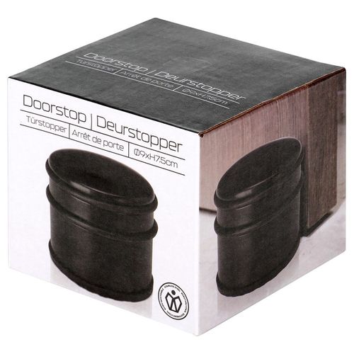 Stoper do drzwi stalowy czarny 9 cm na Arena.pl